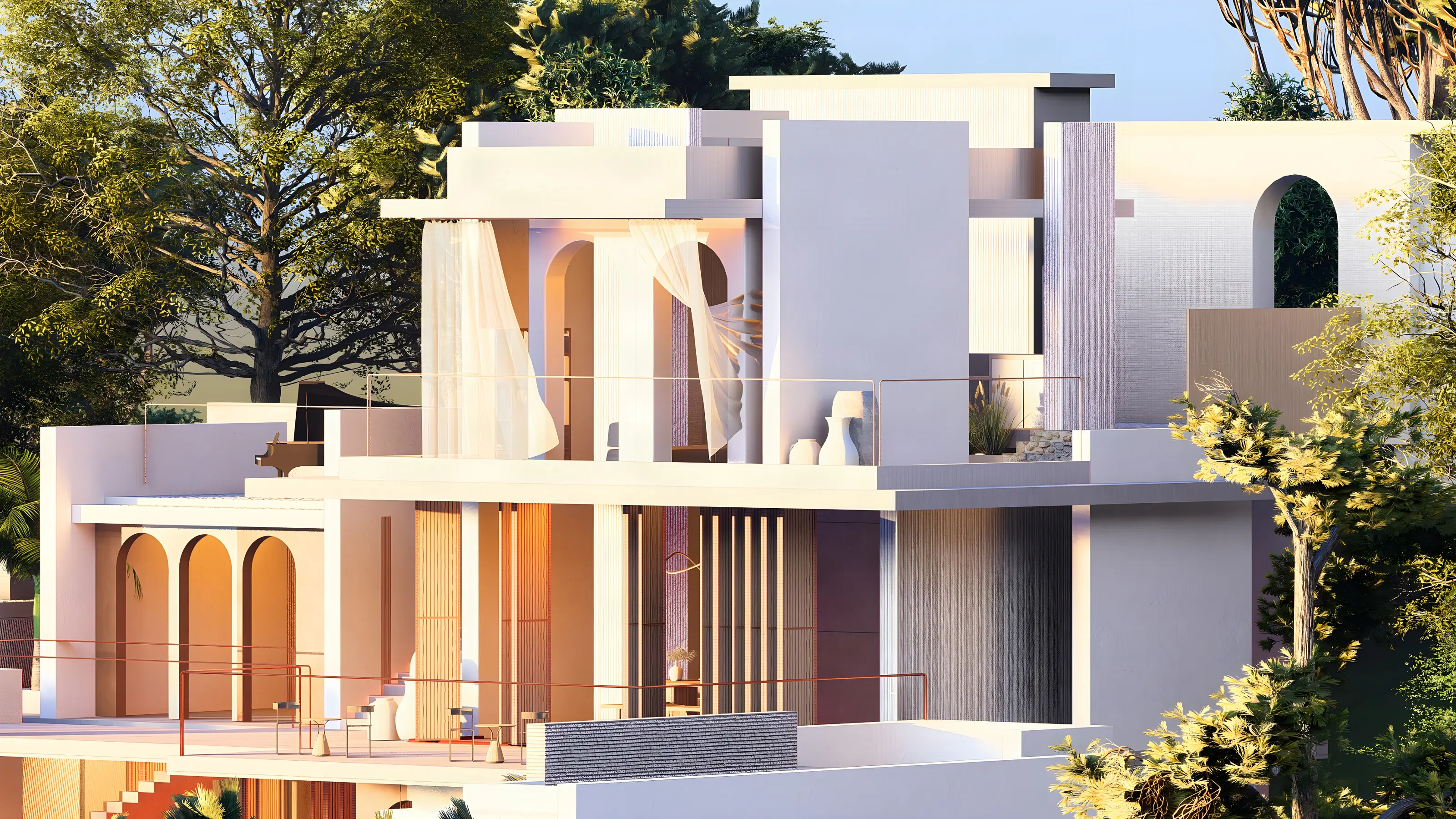 العمارة المعمارية لفلل GreenGo Private في غوجك