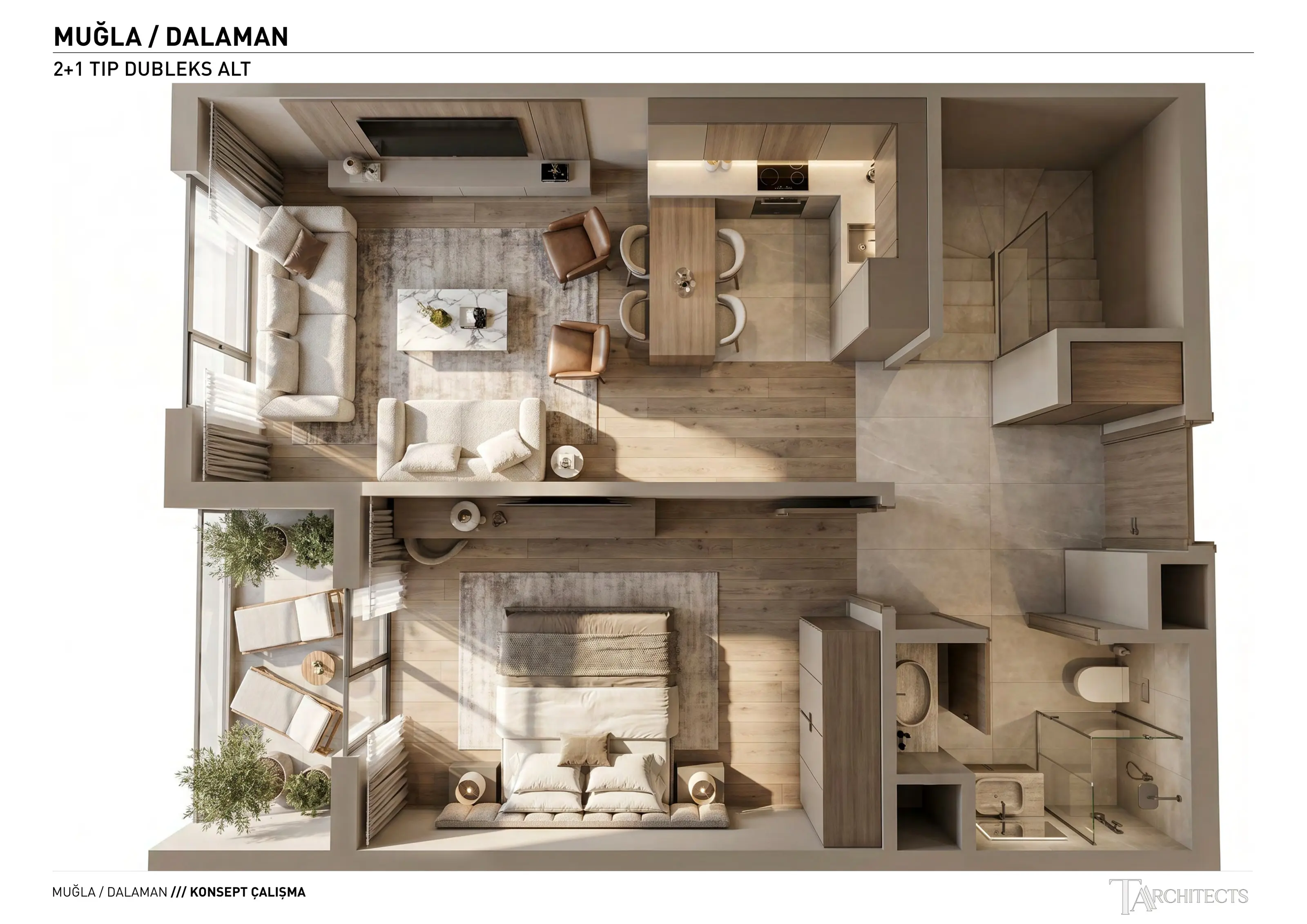 2+1 & 3+1 Penthouse Duplex